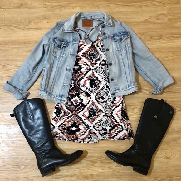 Tobi Aztec Print Swing Dress - Picture 2 of 6